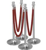 Stanchions/Red Rope